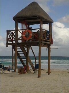 Guarding The Beach in Cancun